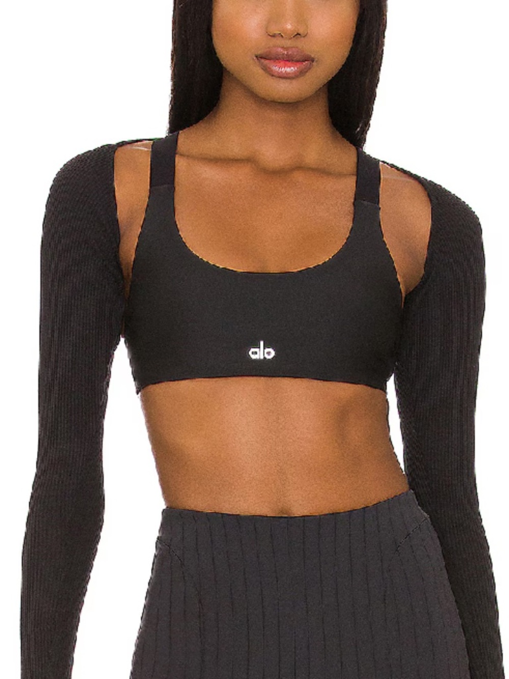 ALO Yoga Ribbed Ameilia Shrug XS
